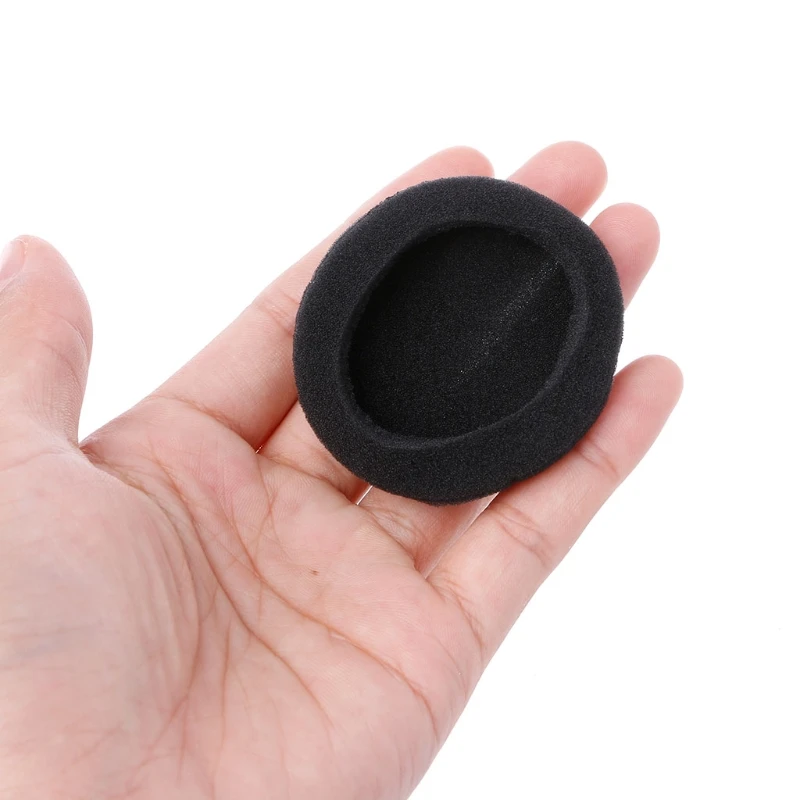 10 stuks 50 mm zachte spons hoofdband hoofdtelefoonkussen kussen headset cover vervanging schuim oorbeschermer cover voor