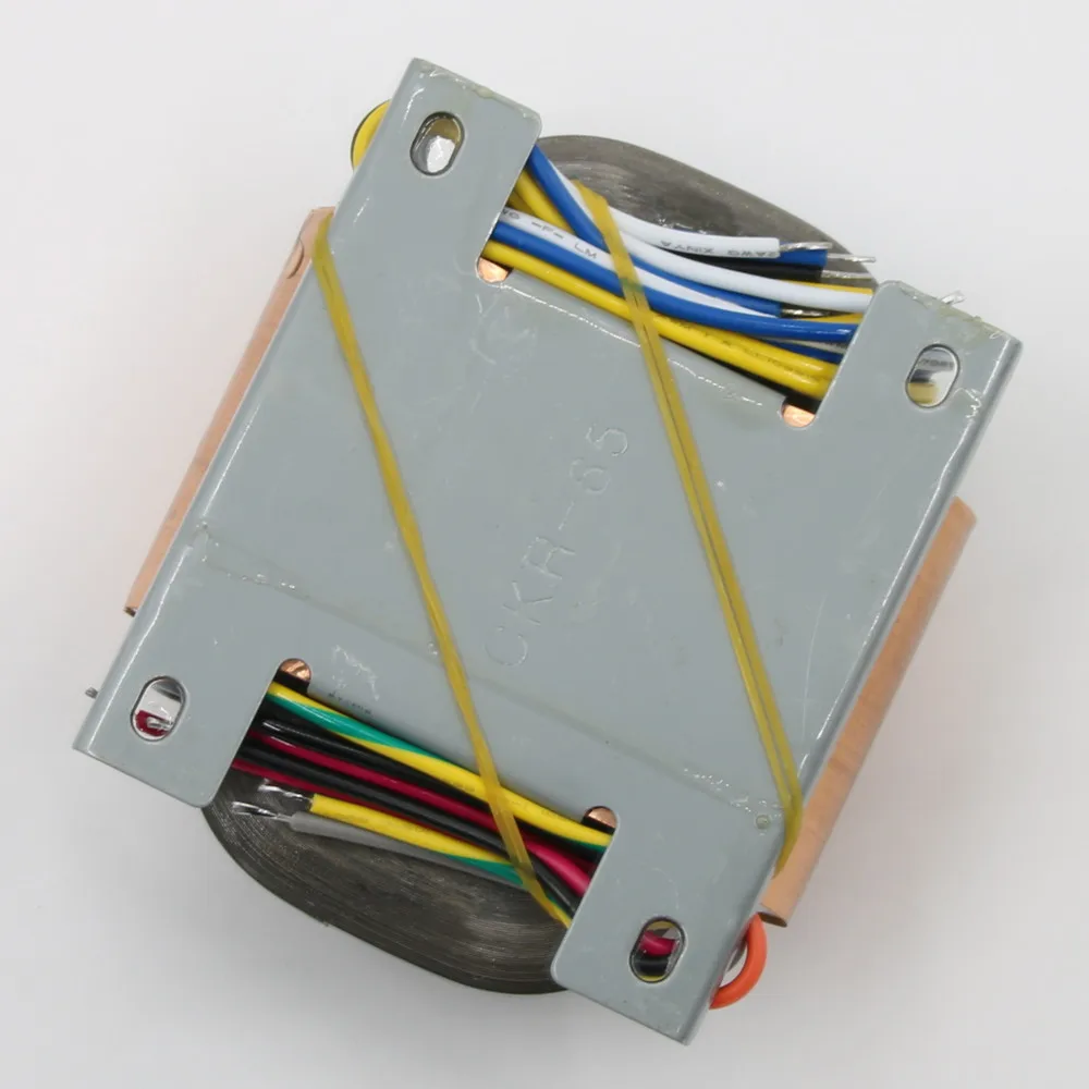 1pc 80W （80VA）Pure Copper R-Core Audio Transformer For Tube Preamp / Phono 280V*2 +6.3V*2