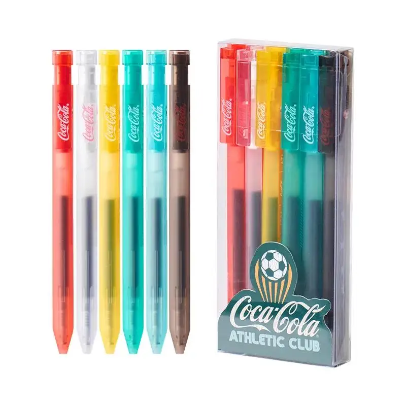 KACO Coca-Cola K8 Series Gel Pen Set,Fast-Dry Fine Point Click Pens,Minimalist Design for Test Taking,Journaling,School Supplies