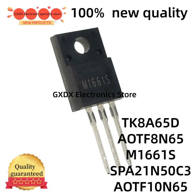 10-20 piezas 100% nuevas y de calidad SPA21N50C3 M1661S AOTF8N65 AOTF10N65 TK8A65D 21N50C3 TO-220F TF8N65 TF10N65 K8A65D En existencia