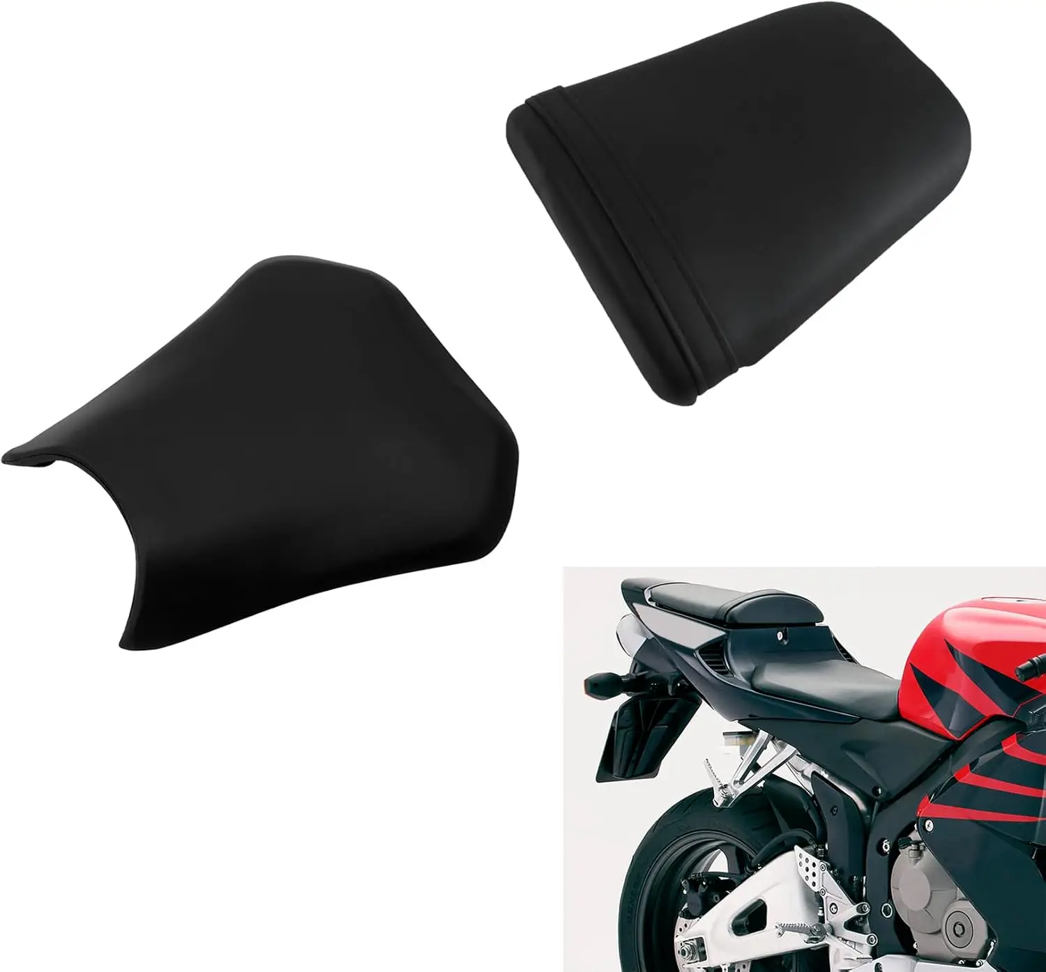 

Motorcycle Driver&Passenger Seat Cushion Set Fit for Honda CBR600RR 2005-2006