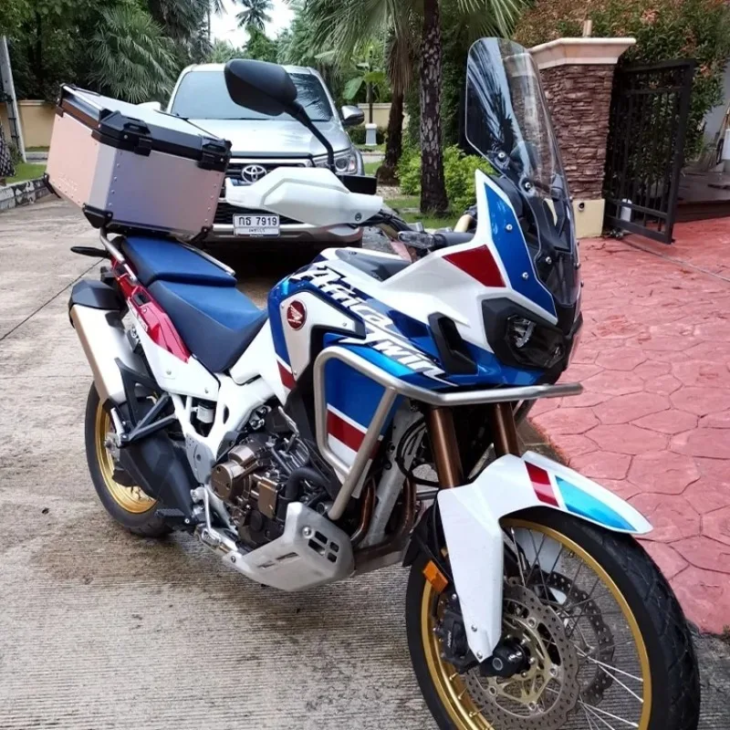 Fabrik Heißer Verkauf 100L Silber X Design F2-MOTO Motorrad Aluminium Top Case Metall Box Motorrad