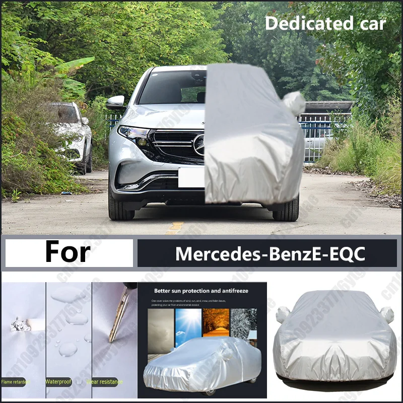 

For Mercedes-Benz-EQC Oxford cloth car cover for sun protection, rain resistance, and all season special car dust cover