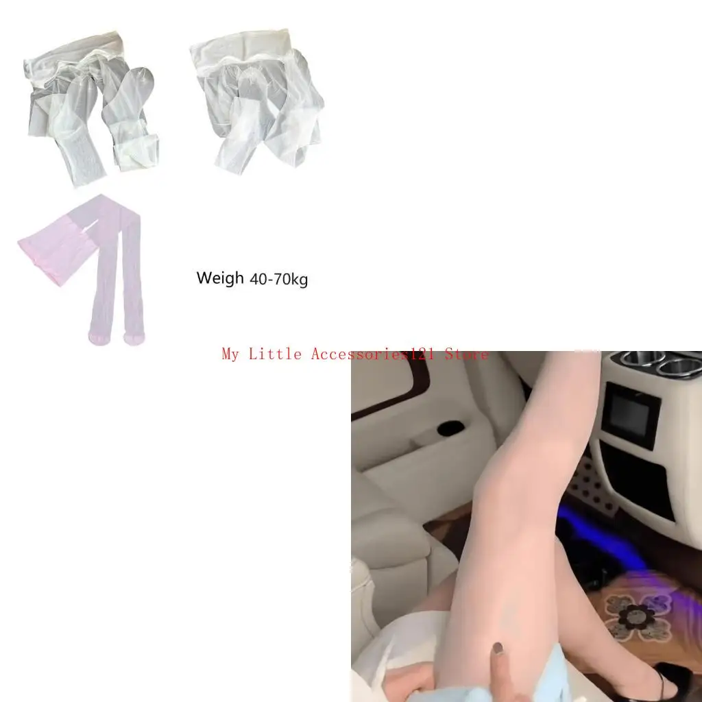 

Solid Color Sheer Stockings Pantyhose for Womens Thin Invisible See Through Tights Leggings for Casual and Parties