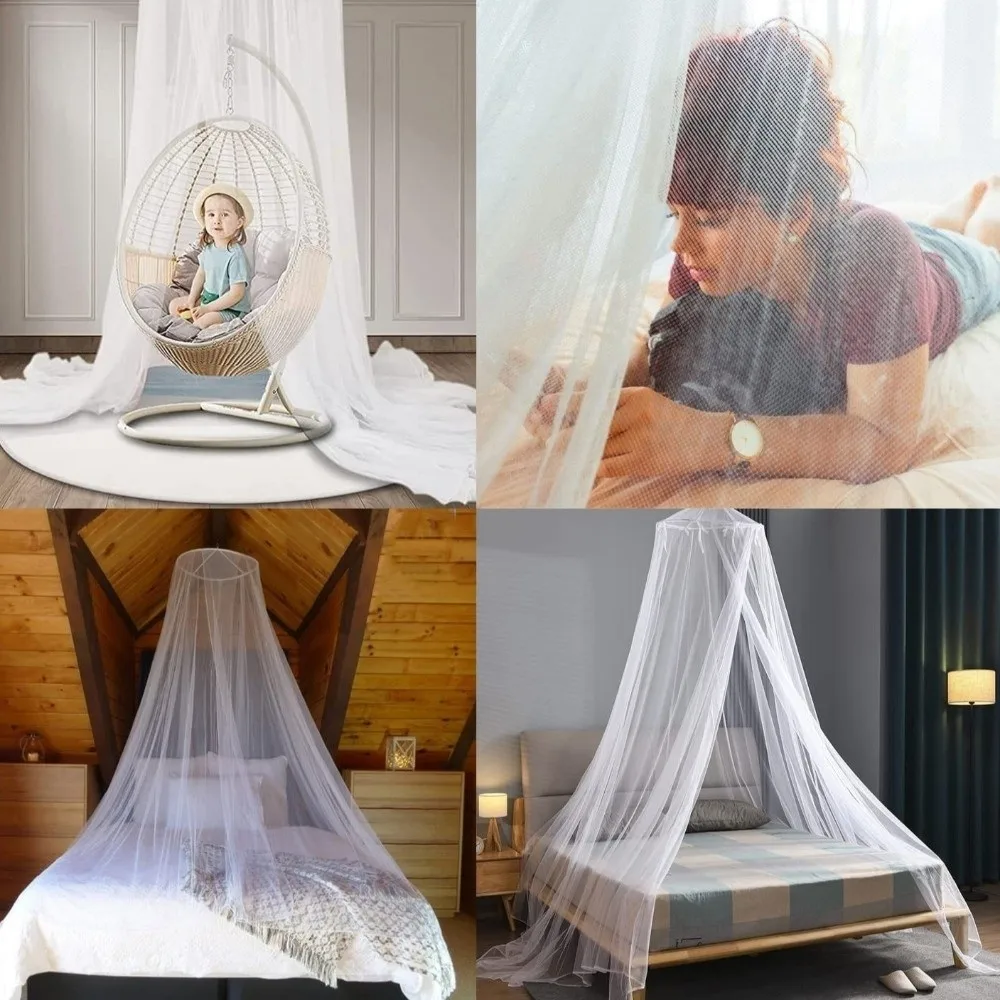 Large Dome Mosquito Net Anti-bug Reusable Dome Mosquito Net Fly Protection Large Space Mosquito Net Bed Dormitory