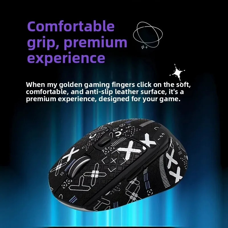 Full-Wrap Protective Decals For Logitech M720， Sweat-Absorbing Anti-Slip Cover For Side And Palm Grip Protection