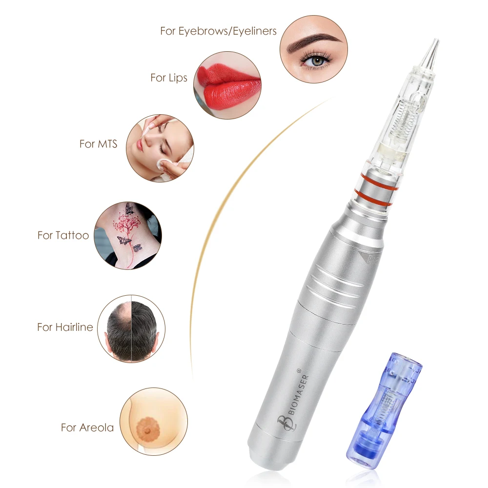 

Biomaser Permanent Makeup Machine Tattoo Pen Machine Magnetic Coreless Motor For Eyebrow/Eyeline/Lips Electric Car Good Quality