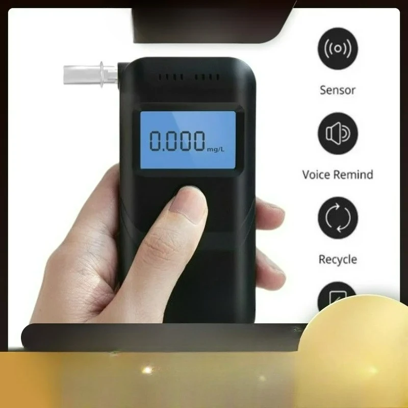 

Digital Alcohol Tester Professional Alcohol Detector Breathalyzer Police Alcotester LCD Display Drunk Driving Test