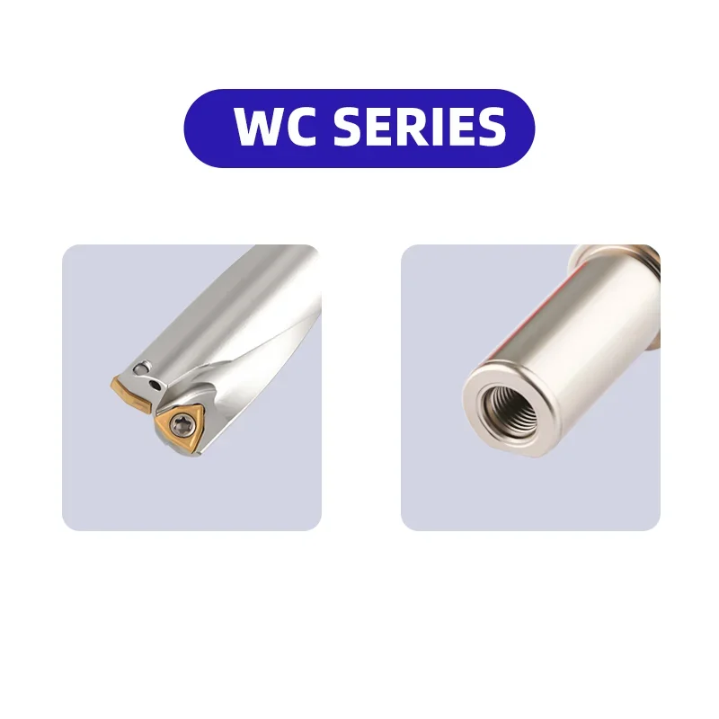 WC U Drill With Inserts WCMX WCMT 2D 3D 4D 5D Indexable  WC Drill Bits Internal coolant Drilling Tool For Lathes Cnc