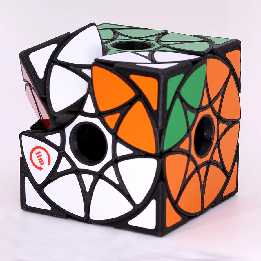 fs limCube Void Star Wheel Magic Cube 3D Printing New Arrival Magic Cubo Magico Starry Sky Cross Shaped Hollow Difficult Games