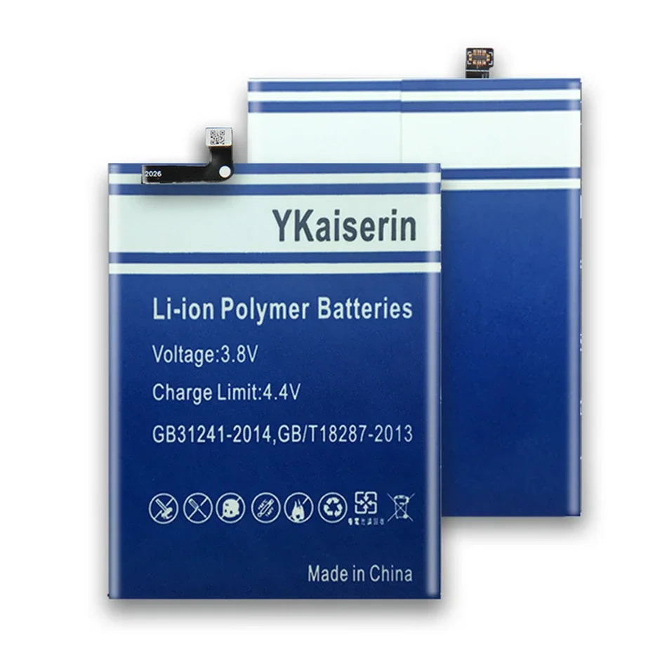 YKaiserin Battery BN54 BN55 BN62 for XIAOMI Hongmi Redmi Note 9 Note9/note 9s/ Note 9 5G /Note 9 4G Li-onPolymer Bateria + Tools