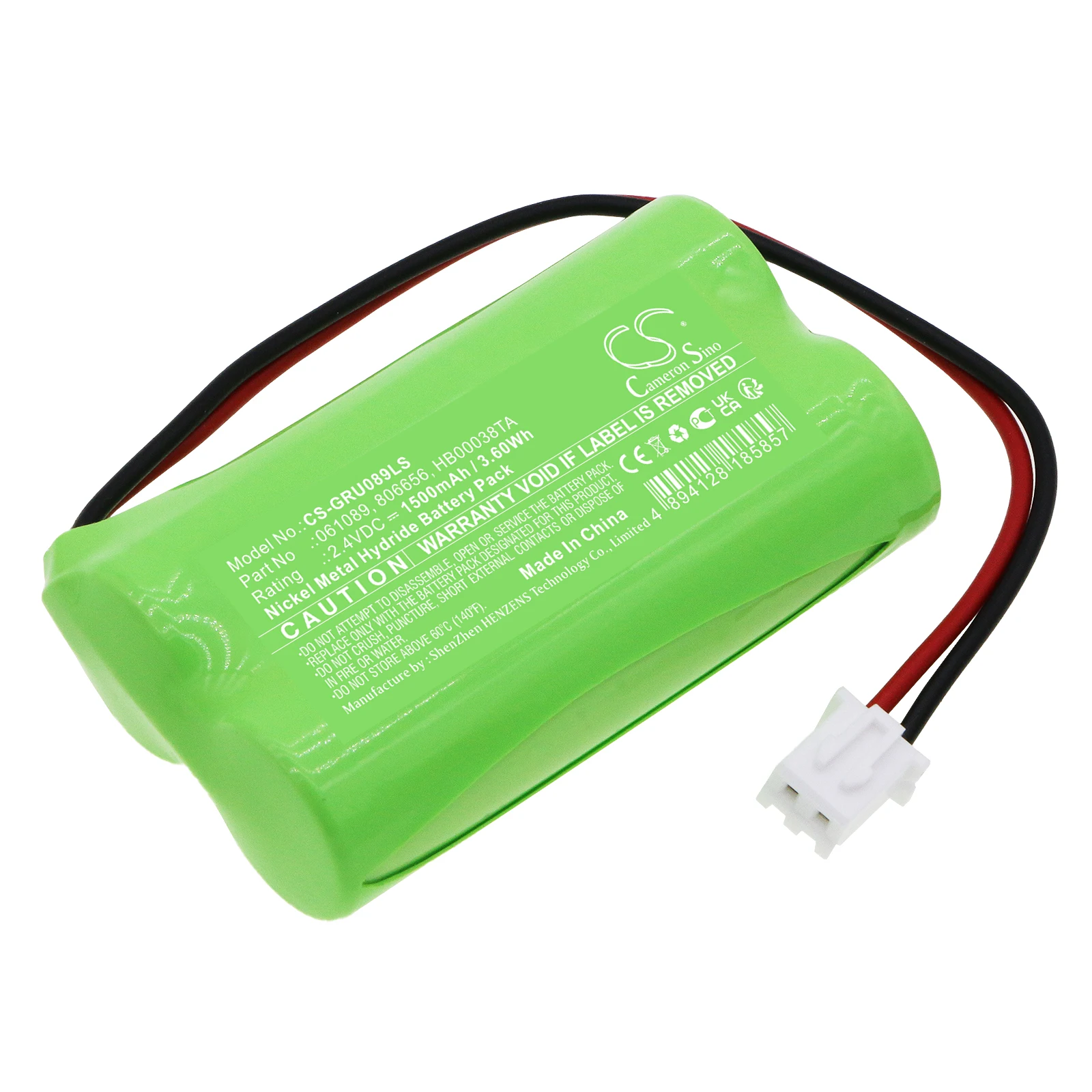 CS Replacement Battery For Legrand 062614, 062624, 062674, BAEH ECO2 061089, 806656, HB00038TA 1500mAh / 3.60Wh FPV