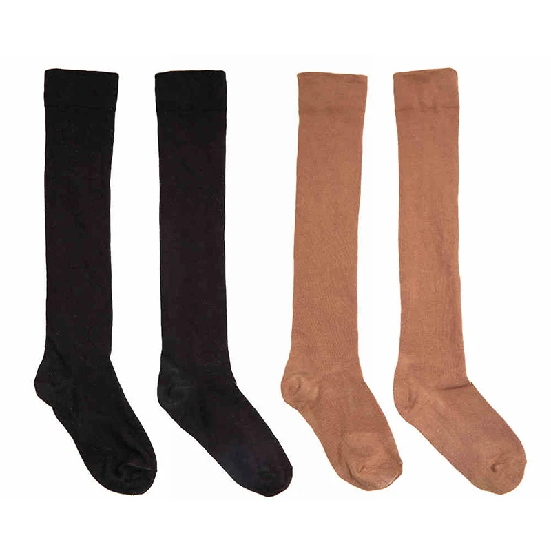 Professional Latin Dance Over Knee Socks - Women's Training Samba & Cha Cha Stockings Medium-Length Competition Practice Socks