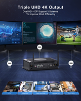 HYSTOU Computer industrial Fan Model Compact Box Extreme Cooling Mini PC Windows 11 Intel Core CPU i5 8260U free shipping