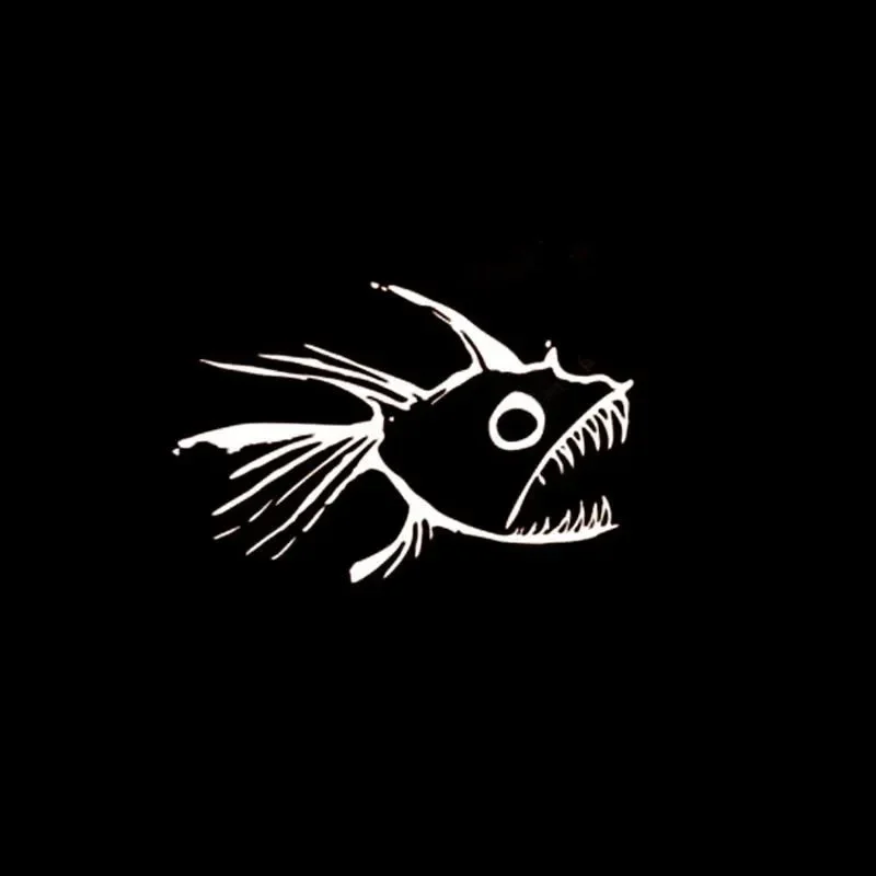Ocean Fish Graphic PVC Decal Waterproof Sunproof Car Sticker for Window Body Surfing Auto Exterior Decoration