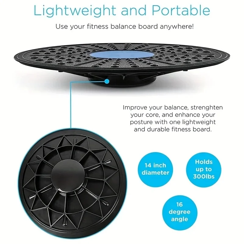 قطعة واحدة من لوحة توازن اليوجا، دواسة تدريب اللياقة البدنية، لوحة توازن التدريب الحسي، معدات اللياقة البدنية لإعادة التأهيل الحسي