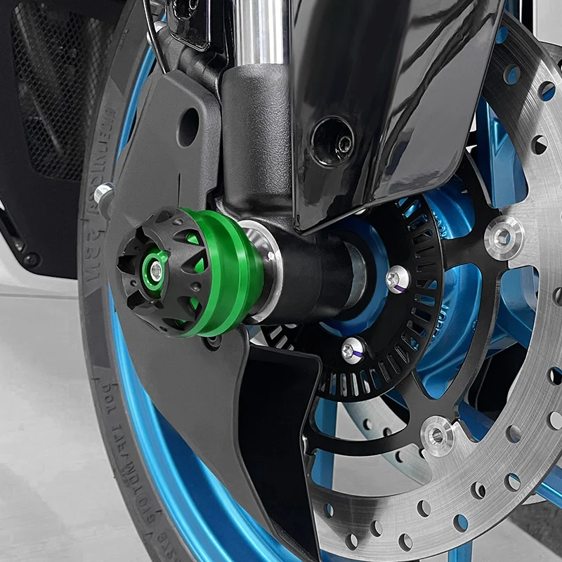 دراجة نارية السقوط حامي ل Z1000SX Z1000 SX 2011-2024 2025 المحور الأمامي شوكة عجلة تحطم المتزلجون الوسادة z1000sx