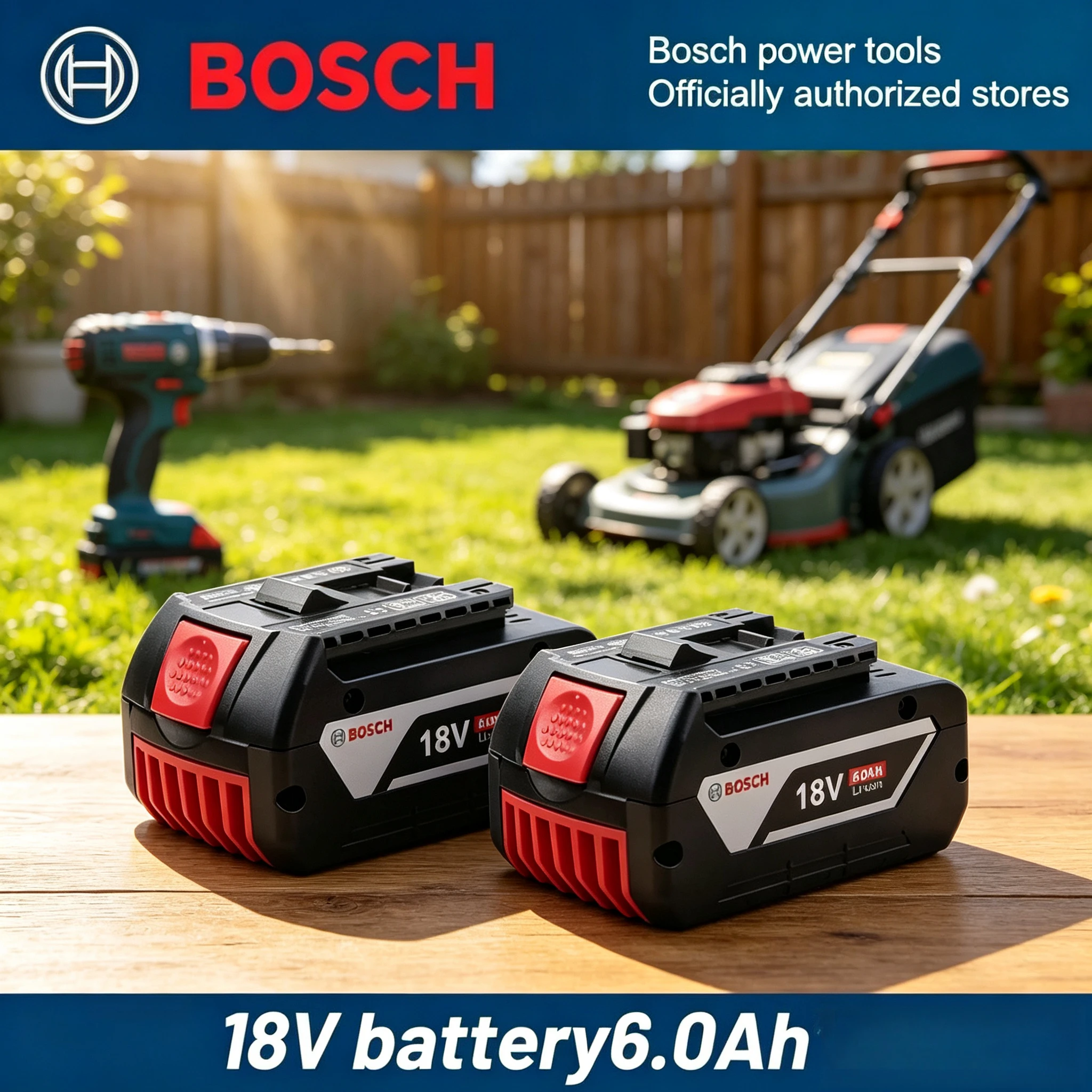 New Original Bosch 18V 5.0Ah 6Ah ，bosch 5ah 6Ah Battery,replaceable BAT609BAT609G 100% New Rechargeable Lithium-ion Tool Battery