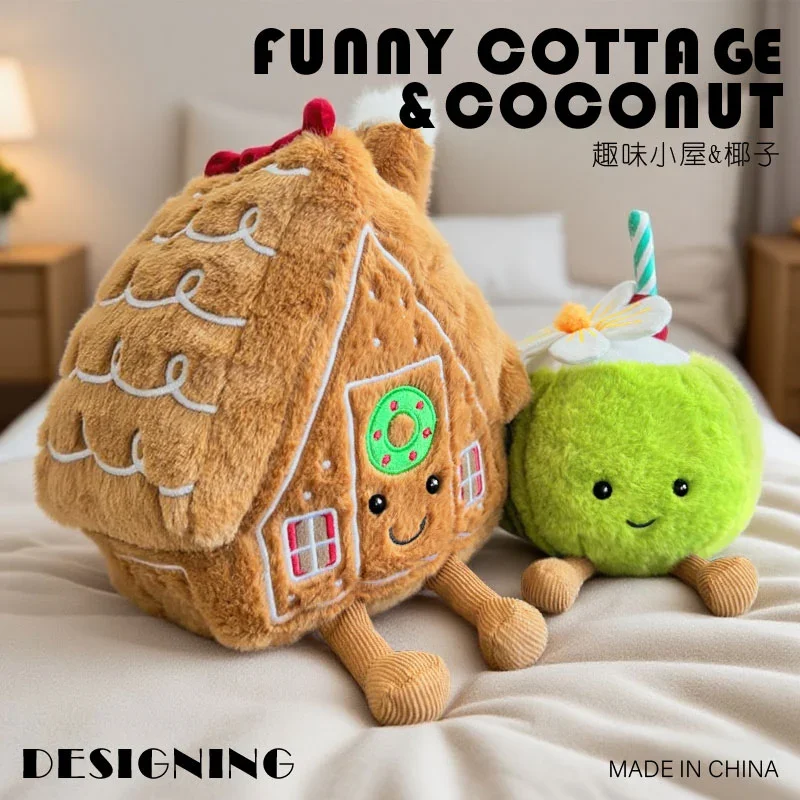 Poupée en peluche de noix de coco pour enfants, jouet Animal en peluche doux, cadeau de haute qualité, décoration de maison