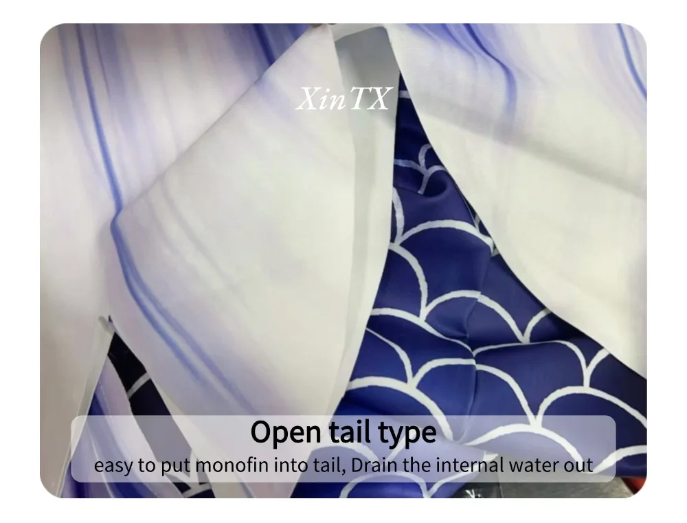 Women's Swimming Suit Mermaid Tail Fin Large Fish Tail Design Aquatic Costume Tail for Swimming Pools And Beaches