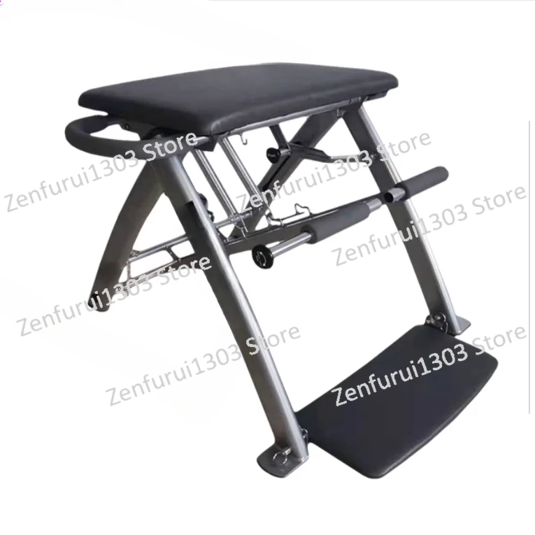 Foldable MVE Aluminum Pilates Chair  Pro Body Folding Metal Yoga Seat Home Use Fitness Gym Studio Wood Material Box Packing