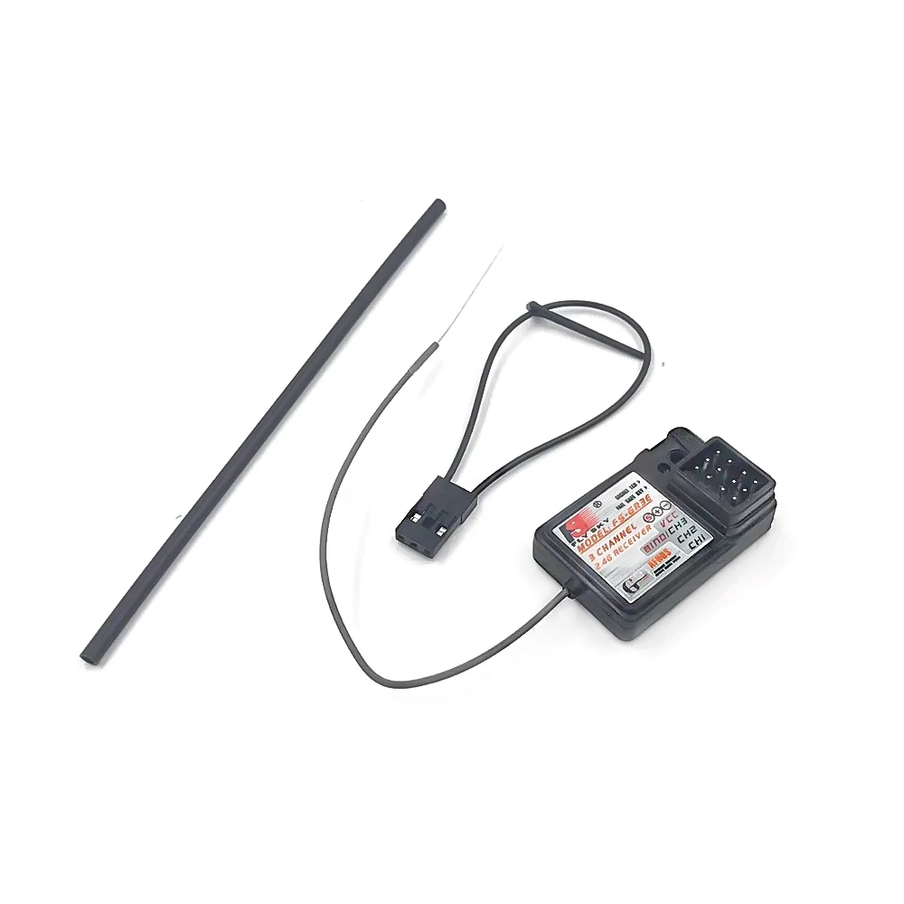 Flysky FS-GR3E 3 Channel 2.4G GR3E Receiver No Waterproof with Failsafe GT3B GR3C Upgrade for RC Boat Car GT3 GT2 Transmitter