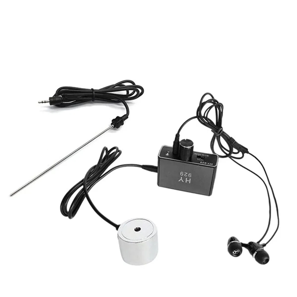 Testador de Vazamento de Água com Fone de Ouvido para Reparo Monitor para Tubulação de Água Usb Recarregável Medidor de Água