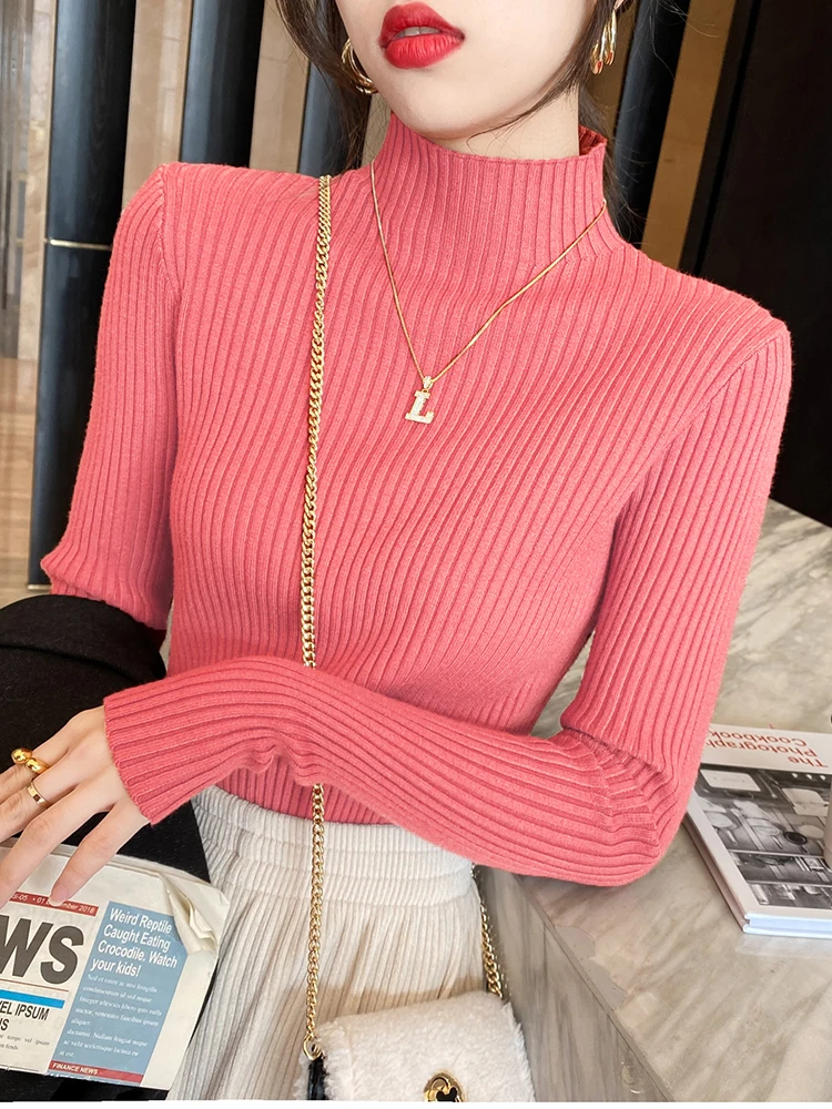 AOSSVIAO Turtleneck Sweater Solid 7