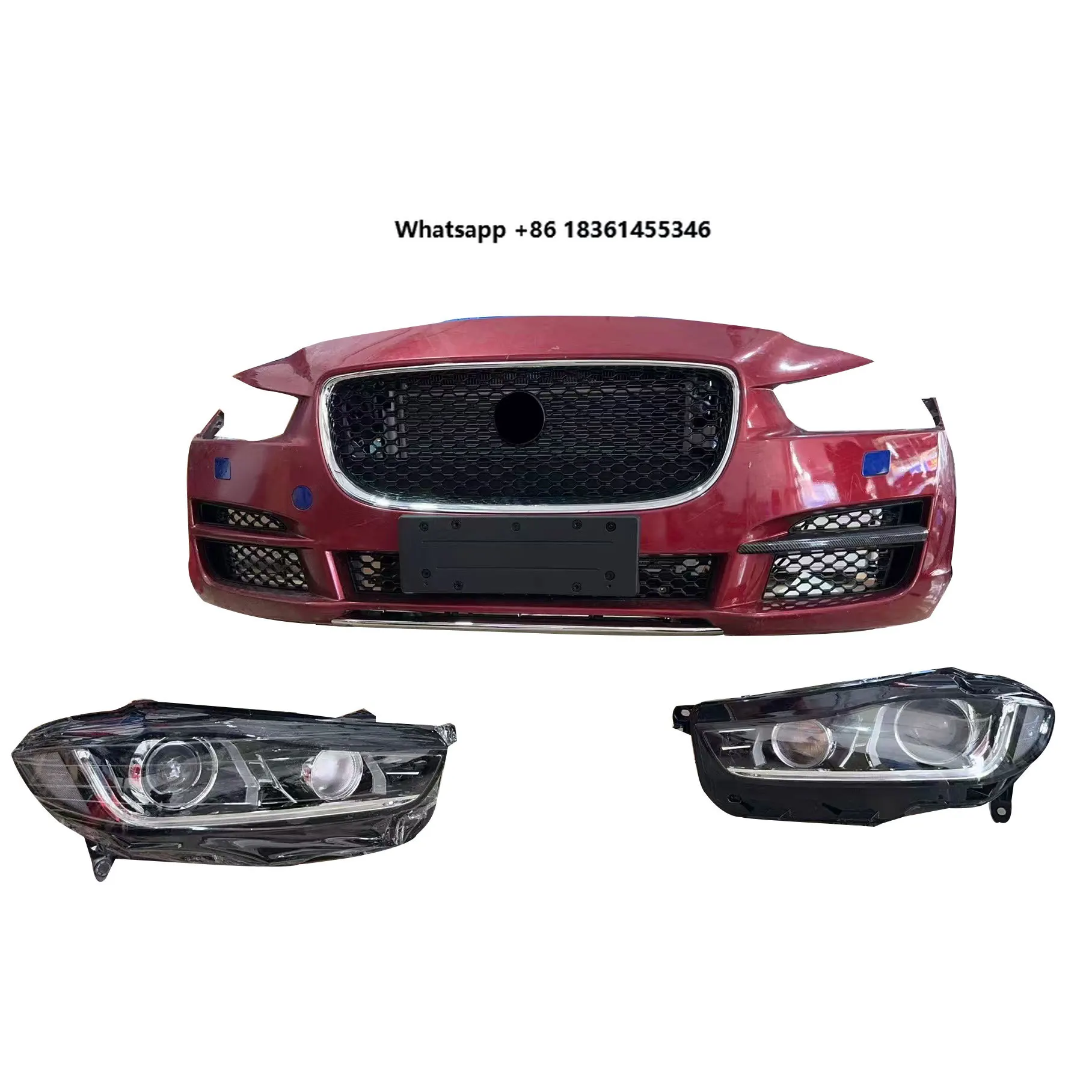 

For XE New Auto Accessories for Replacement/Repair Includes Car Front Right Clips High Quality Red Plastic Front Bumper