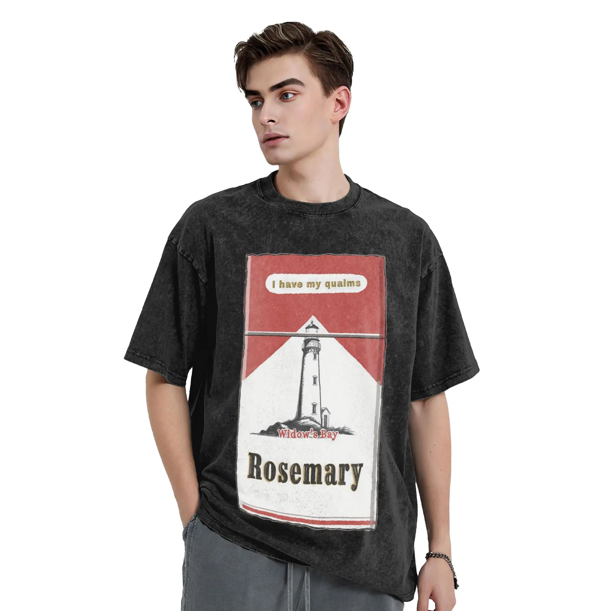 Funny Rosemary From Widows Bay T-Shirt Men O Neck Pure Cotton Washed T Shirt  Short Sleeve Tee Shirt Gift Idea Tops