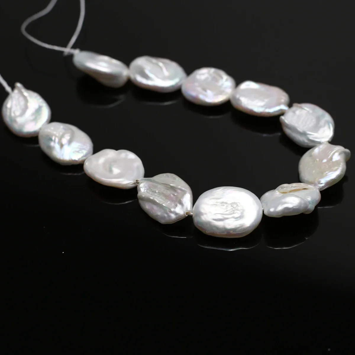 

13x18mm AAAA 18cm Natural Freshwater White Baroque Oval Pearl Bead Women Jewelry Make DIY Necklace Bracelet Accessories Wedding