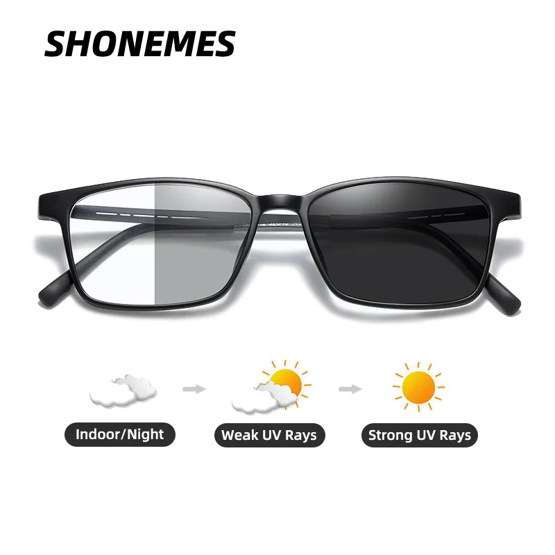 

SHONEMES Photochromic Grey/Brown Reading Glasses Anti Blue Light Eyewear Business Presbyopia Eyeglasses Diopters +1 1.5 2.0 3 4