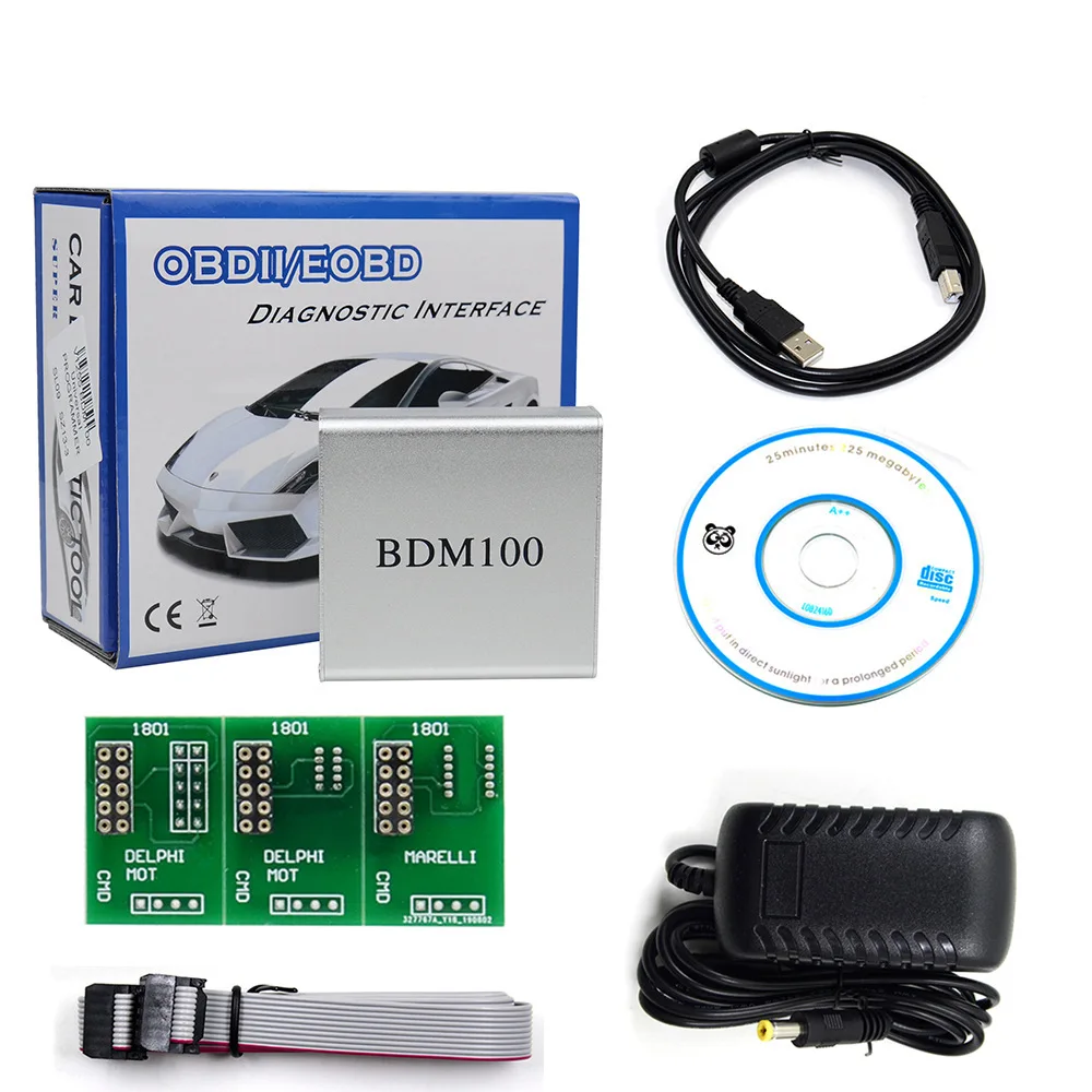 DM100 ECU Programmer Инструмент для настройки чипов OBD2 Профессиональный мигающий аппарат ECU Считыватель кодов OBDII Автоматический тестер 2025 Инструмент диагностики OBDII