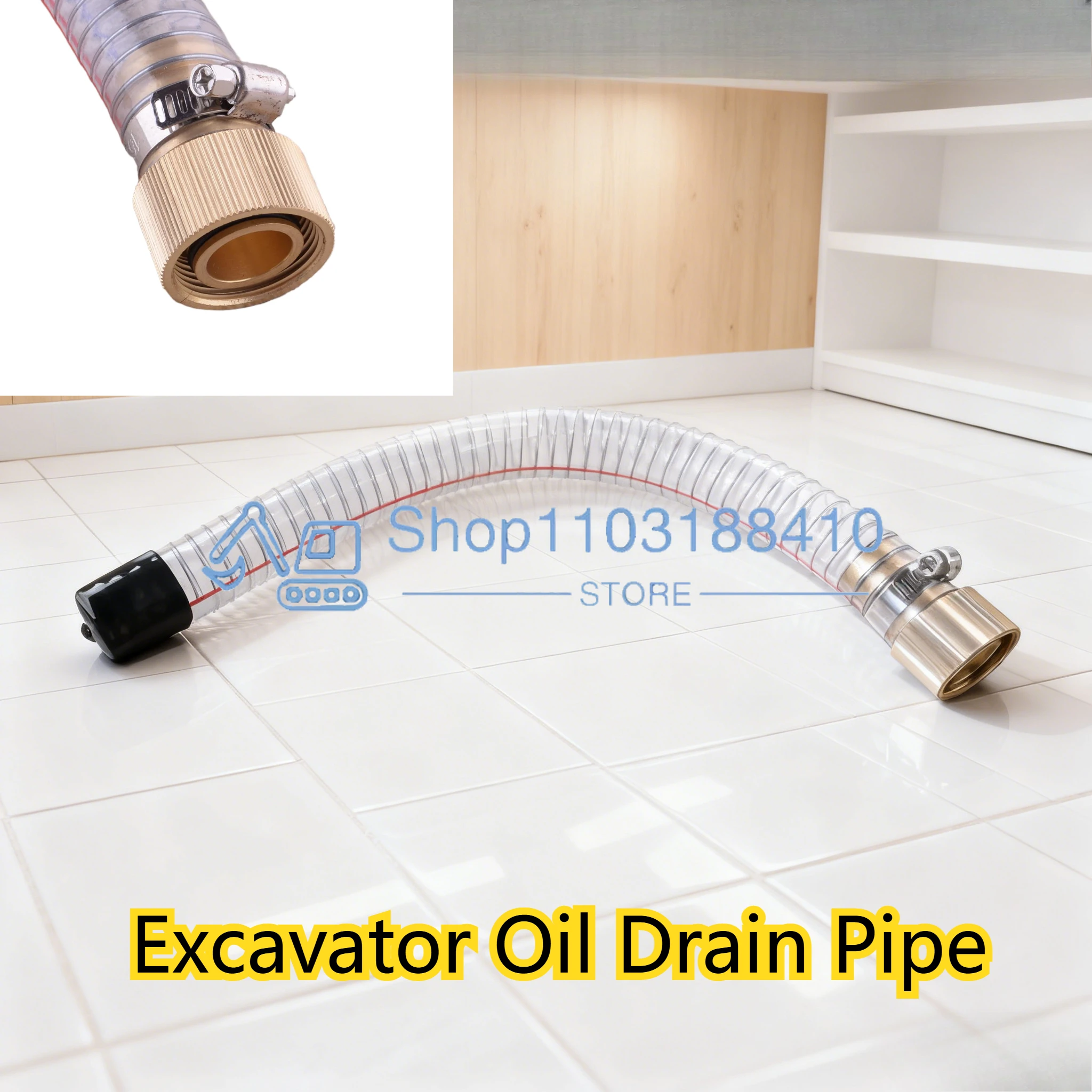 

Fit for 140/210/290/360/460B High Quality Excavator Oil Drain Pipe Valve Switch