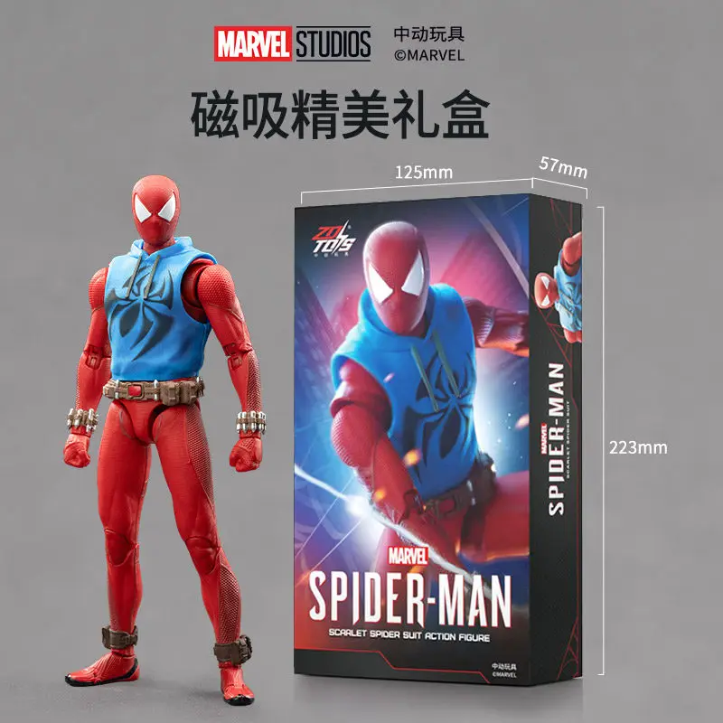 

Коллекционная подвижная фигурка ZD Toys Marvel Scarlet Spider с множеством аксессуаров, подарок на день рождения для мальчиков