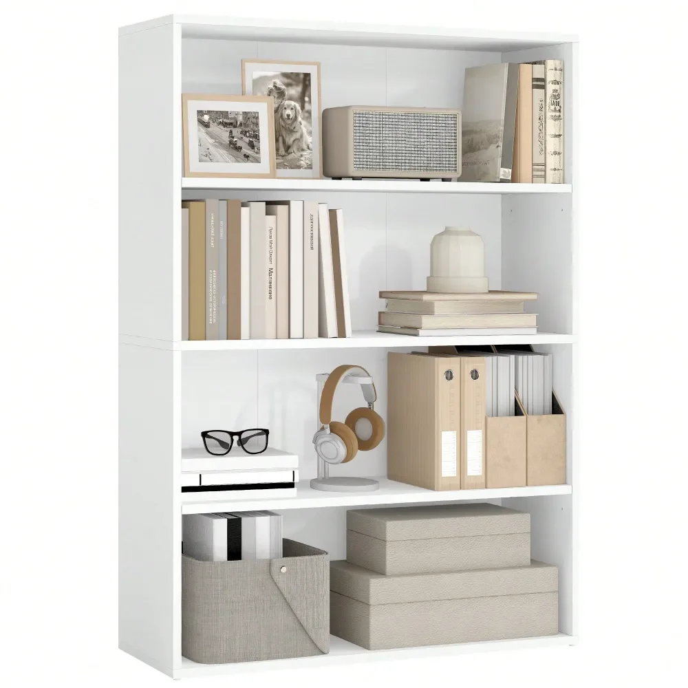 

Custos Collection Bookshelf, 4Tier Bookcase, Book Shelf, Open Storage Shelf, For Living Room, Home Office, Dining Room