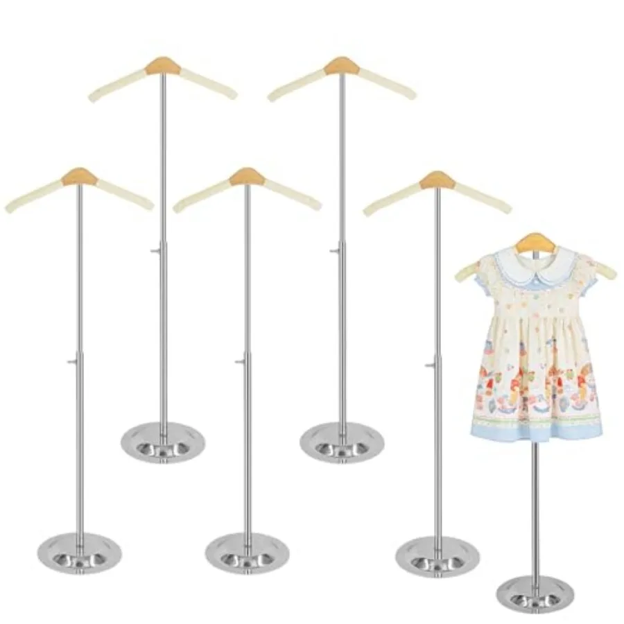 

6 Pcs Child T Shirt Display Stand Clothing Hanging Rack Rack Display Flexible Shoulder Stand Portable Clothes Hanger Adjustable