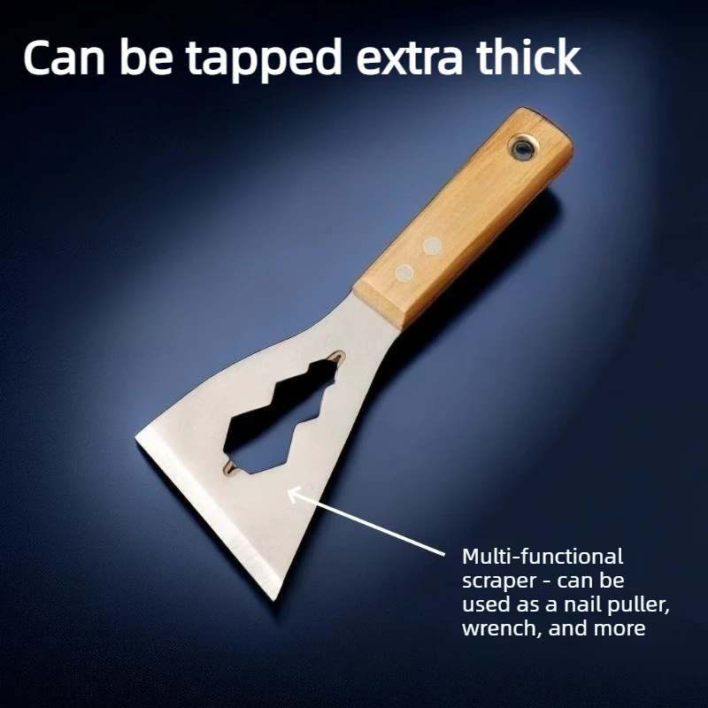 New Multifunctional Stainless Steel Scraper Tile Floor Cleaning Shovel Cement Dirt Remover Household Construction Garden Tools
