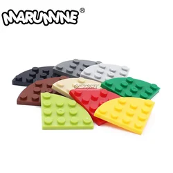 Marumine 30565 Plate Round Corner 4x4 10PCS Classic Model Building Blocks Accessorice Construction Architecture MOC Bricks Parts