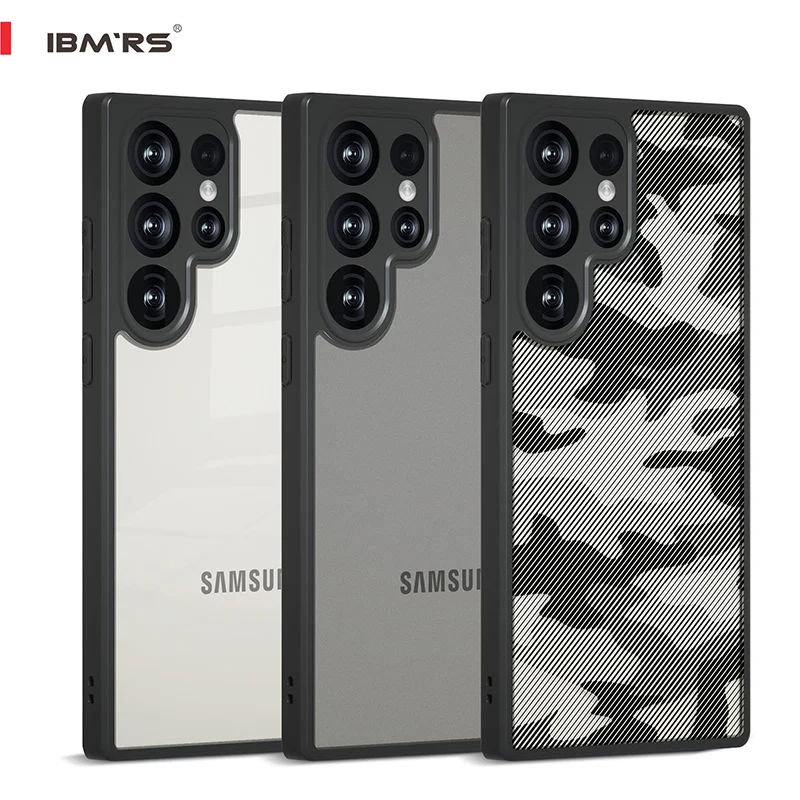 

IBMRS for Samsung Galaxy S22 Ultra Case,Shockproof Heavy Duty PC+TPU Dual Layer Phone Cover