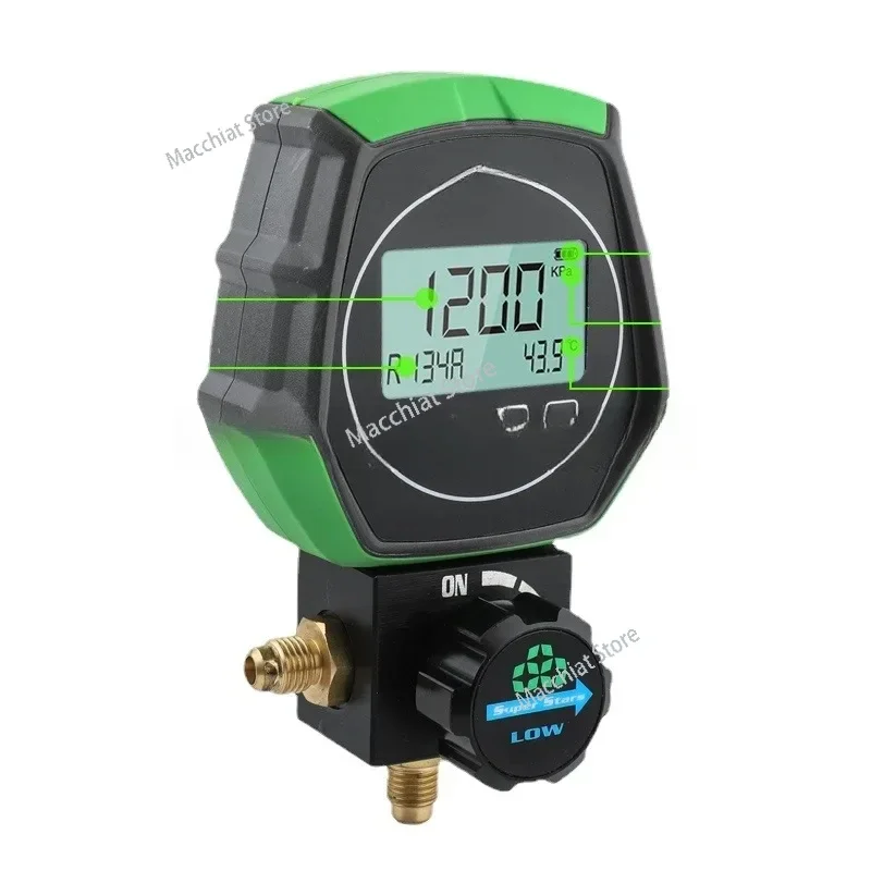 

DSZH ST-B168DL Electronic Fluoride Gauge With Digital Display For Refrigeration And Vacuum Pressure Testing