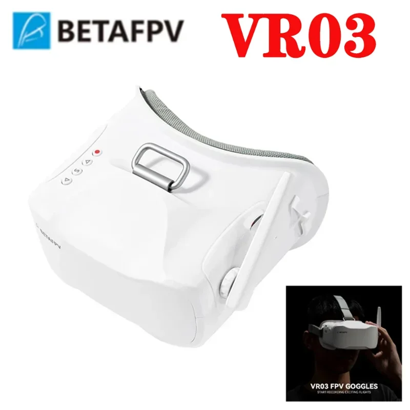 Betafpv vr03 fpvゴーグル、ストレージdvr、録画、48ch rcレースドローン、64GB