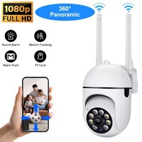 3MP WiFi Camera Home PTZ IP Camera Color Night Vision Audio Wireless Surveillance Camera Automatic Home Tracking Security CCTV C