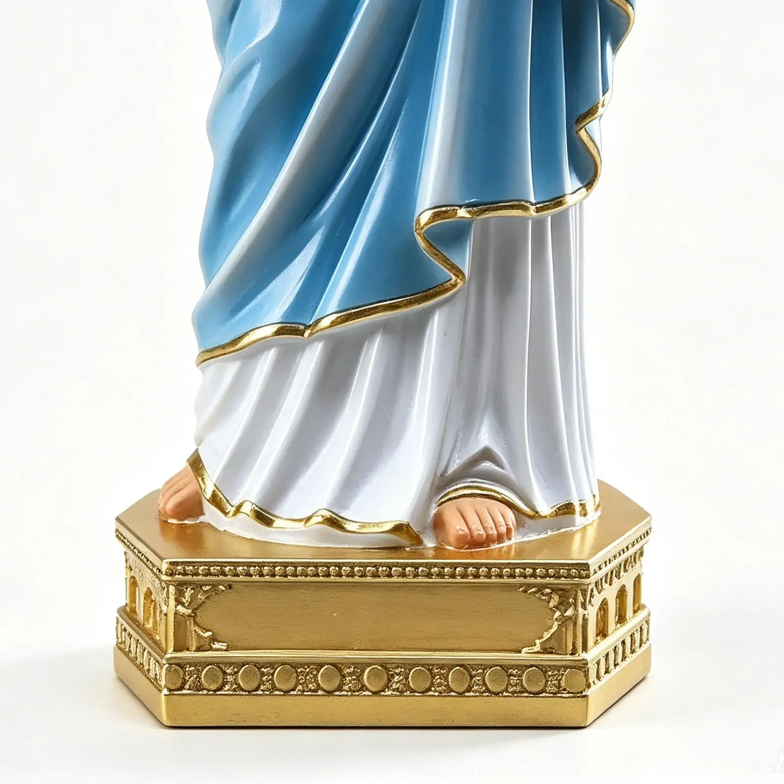 Virgin Mary Sculpture Resin Decorative Collectible Virgin Mary Garden Statue For Yard Deck Home Entryway Hallway Women