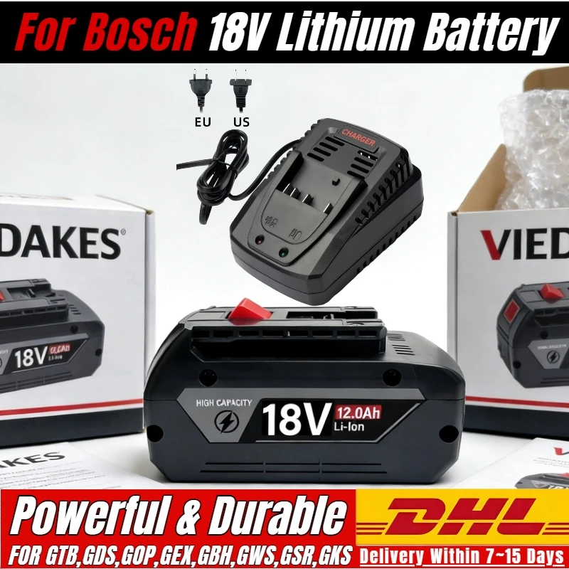 

For Bosch 18V 12.0Ah Li-Ion Battery Coolpack 2.0 - 21700 Cells Replacement for GBH Series Rotary Hammers CE Certified Hot Sale