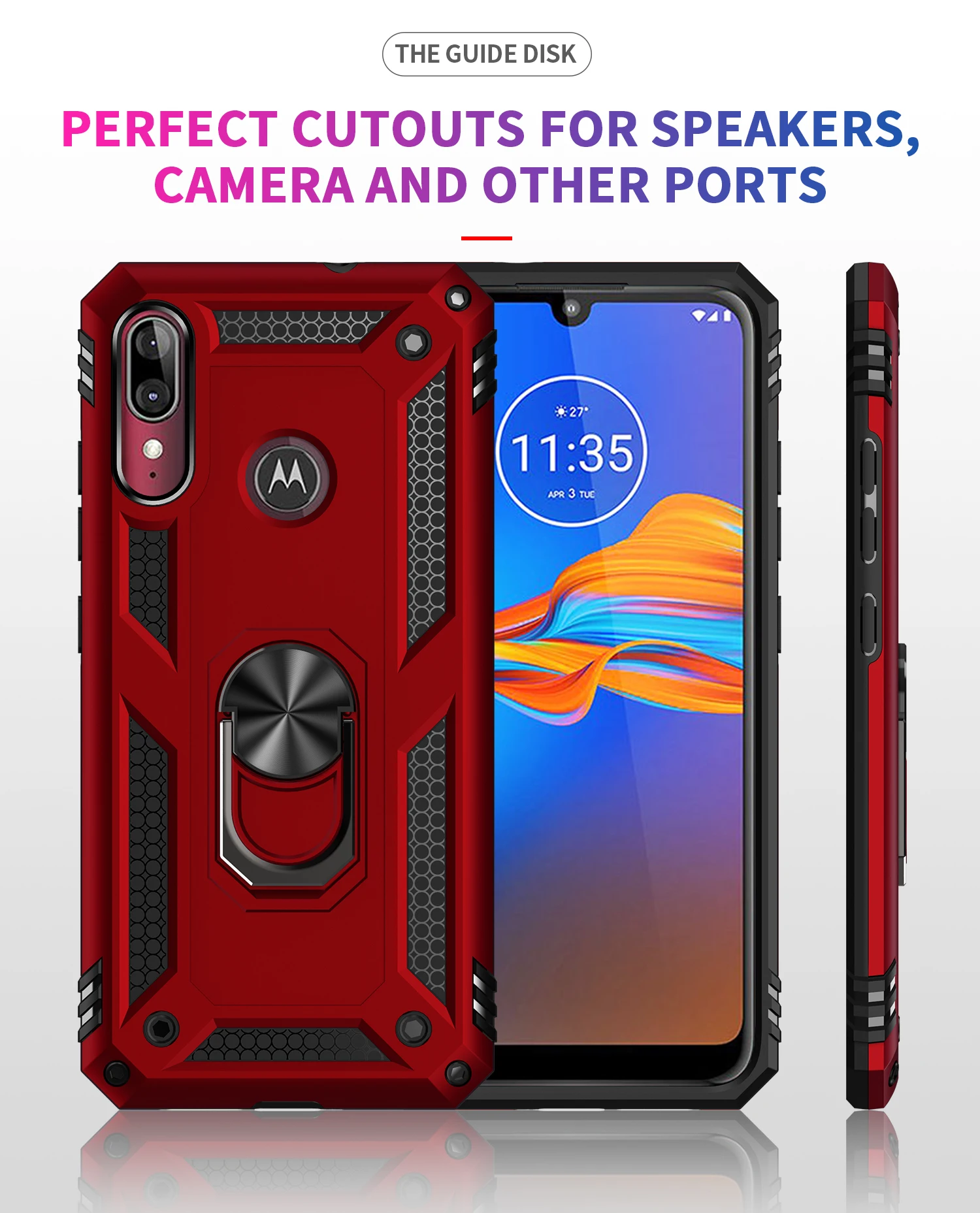 Military Grade Drop Proof Protection Cover With Kickstand For MOTO E6 Plus E6S E7 Power 2021 E20 E30 E40 E32 4G Case