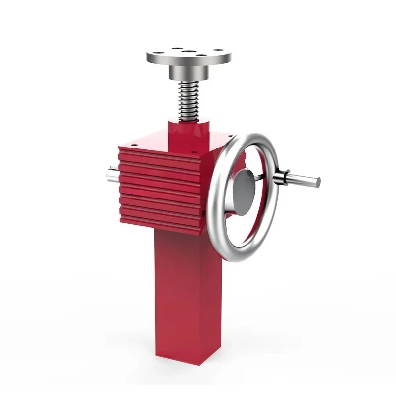 Linear manual drive worm wheel lifter screw jack lifting platform worm screw jack