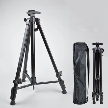 155cm ekran ressam standı, demir Metal Tripod sanat şövale ayarlanabilir yükseklik 54-155cm masa üstü/zemin boyama, çizim