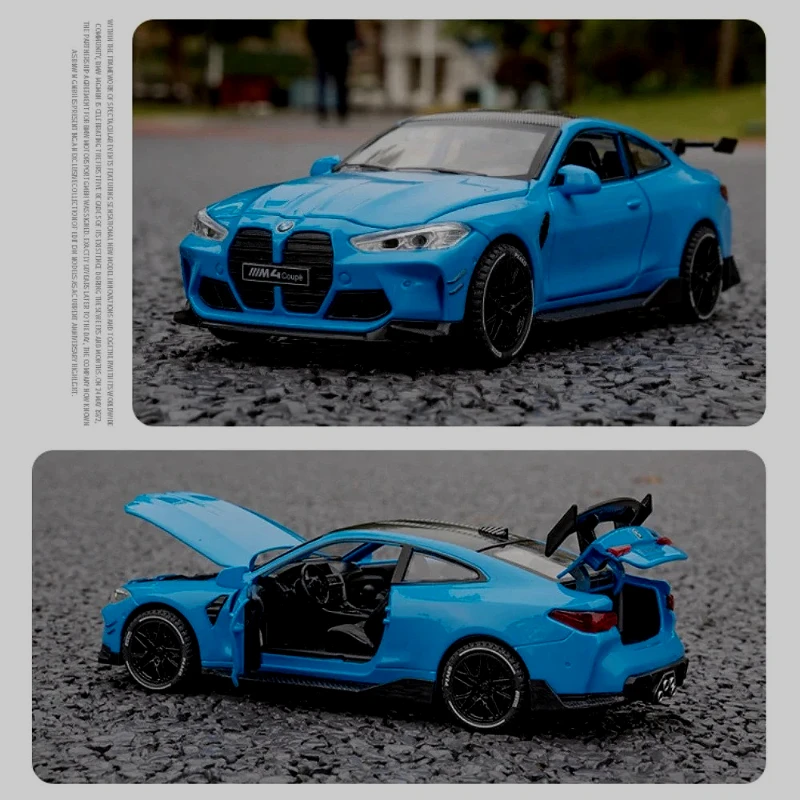 

1:32 M4 Coupe спортивный автомобиль высокая имитация литья под давлением модель автомобиля из металлического сплава звук свет отступить коллекция детские игрушки подарки
