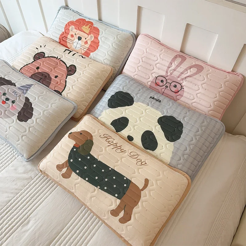 

Children's Ice Silk Latex Pillowcase Single Baby Rubber Pillowcase 30x50 Cartoon Design Non-Disposable Cotton Home Goods